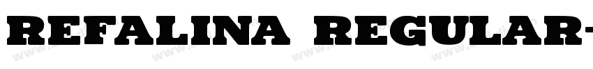 Refalina Regular字体转换